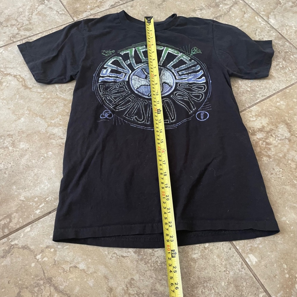 Led Zeppelin Established 1968 Graphic T-Shirt Black XS Optima Montage Band Tee - Picture 3 of 6
